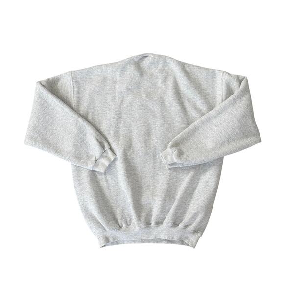 Vintage 90s USA Sweatshirt Gray Embroidered Logo Crewneck Unisex Streetwear L - Picture 8 of 8